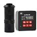 4K HD HDMI USB Industrial Video Microscope Camera & 100X C-Mount Lens for Phone Tablet PC PCB