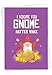 NobleWorks - 1 Hilarious All Occasions Blank Humor Greeting Card with 5 x 7 Inch Envelope - Cute, Adorable Word Play for Men and Women (1 Card) - Friendly Garden Gnomes C6441AOCB