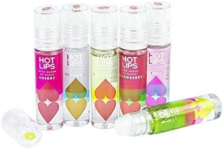 Hot Lips Juice Queen Flavoured Lip Gloss Six 6 Pieces