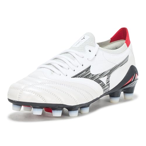Mizuno Tênis de futebol masculino Morelia Neo Iv Beta Made in Japan Kl, Branco/preto, 4
