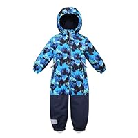 Owntop Schneeanzug Kinder Unisex, Schneeoverall Mädchen Jungen, Winddicht Wasserdicht Skianzug mit Kapuze Reißverschluss 98-122