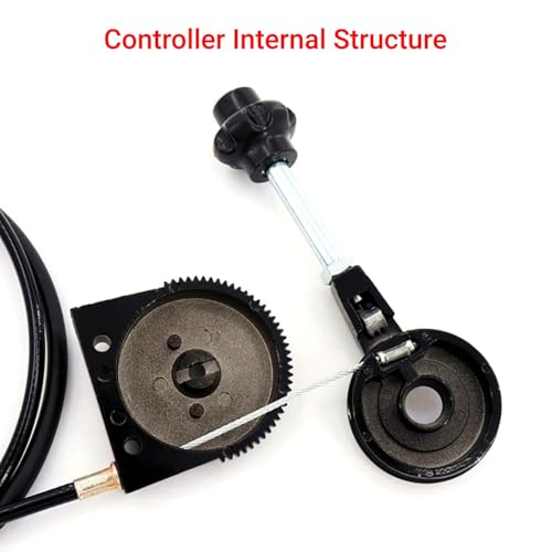 LiebeWH Bagger Gaszug 2.5m/8.2ft PU Edelstahl Gaszug Universal für EX230 EX230 Bagger