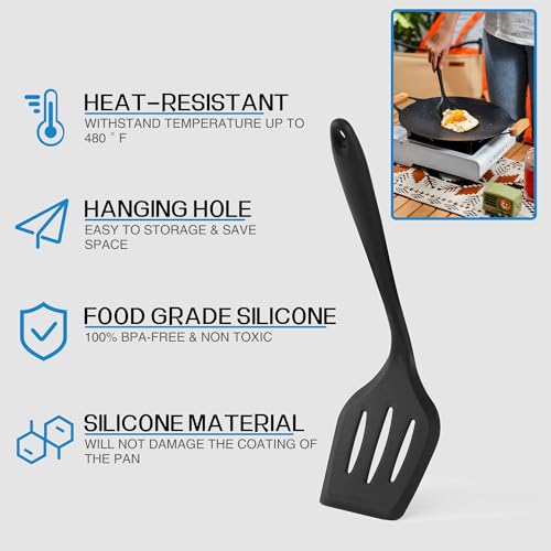 Wesqunie Camping Cookware Cooking Utensils Set - 25Pcs Camp Kitchen Essentials Kit, Portable Outdoor Camper Gear Accessories, Overland Equipment for RV Picnic Grill - Image 2