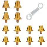 RUISOPE Lot de 12 Crampons Foot Homme en Aluminium - Pointes de Rechange 11mm/13mm Filetag...