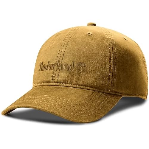 Timberland Cooper Hill Men's Baseball Cap - Cotton Canvas, Adjustable, Lightweight & Stylish Hat for Outdoor Activities