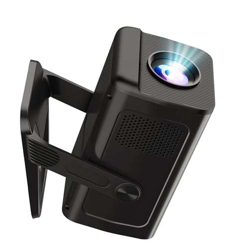 Image of AYQQKZUU Cheap Mini Projector with WiFi and Bluetooth X1 Stcck Tom Mini Projector with Apps Built in Stbck Javck Black Mini Projector for Bedroom Ceiling Wall with WiFi and Bluetooth Stack Jenny