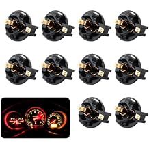 10PCS 194 Bulb Socket with Twist Lock,W5W 158 161 T10 Socket Fit for Most T10 LED Bulb Instrument Cluster Bulbs,Universal Car LED Light Socket of Car Dashboard Lights,License Plate Lights