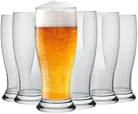 BaveL Juego de 4 vasos altos finos de cóctel con tapa, vasos altos para agua, jugo, leche