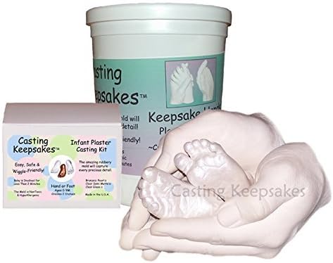 Baby Casting Keepsake Bundle Kit - Cast Adult Mom Dad Grandparent Hands and Baby Feet