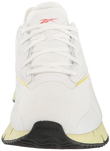 Reebok Women's Zig Dynamica 4 Shoes, White/Pure Grey/Citrus Glow, 9,5