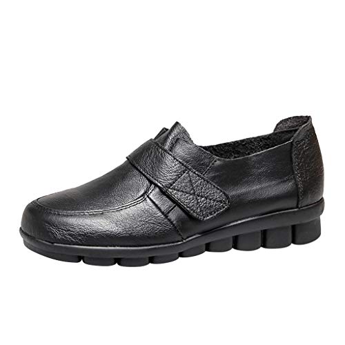 Yesmile – Stivali da donna, scarpe piatte singole, sandali casual, scarpe comode per il tempo libero, scarpe da ballerina comode Slip-Ons ♥Schwarz 37