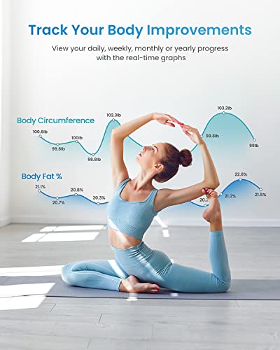 image for RENPHO Smart Scale and Tape Measure, Digital Bluetooth Scale with Tape