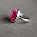 Solid 925 Sterling Silver Ring for Women & Men, Ruby Ring Gemstone Unique Handcrafted Ring (US Size 7)