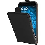 PhoneNatic Kunst-Lederhülle kompatibel mit Asus Zenfone 4 ZE554KL - Flip-Hülle schwarz Cover