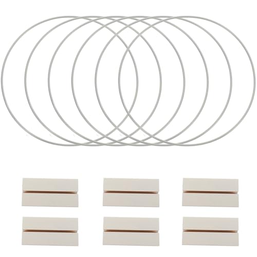 Cerceaux Métal Argenté 20 cm Anti-Basculement avec Socle Bois pour Centre de Table
