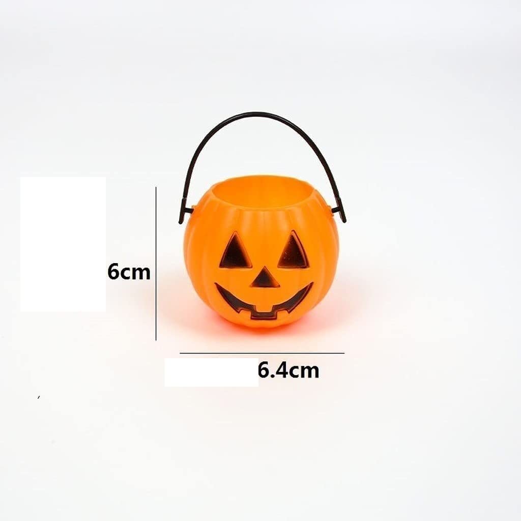 Latarnia na Halloween 6 Sztuk Dekoracja Halloween Ozdoby Z Dyni Nieświecące Przenośne Wiadro Latarnia Sprytny Dekoracja na Halloween