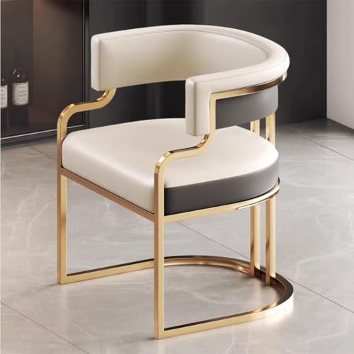 Sillón Moderno Tubular Piel Sintética Blanco