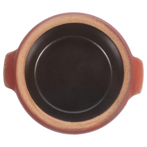 PACKOVE Olla de Barro para Cocinar 700 Ml Resistente al Calor sin Tapa, Cazuela para Fideos de Arroz y Estofados, Utensilio Esencial para Cocina Casera y Preparación de Sopas