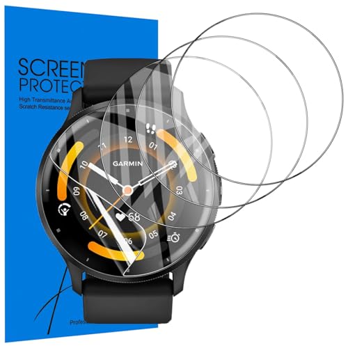 6 Pack for Garmin Venu 3 (45mm) Screen Protector. Self-Healing TPU Screen Film Anti Scratch HD Touch Sensitive Upgrade Flexible Film for Garmin Venu 3 (45mm) Smartwatch