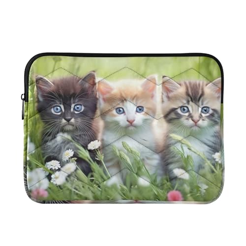 Funda para Laptop 13-14 Pulgadas Impermeable con Diseño de Gatitos