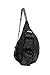 KAVU Mini Rope Sling Pack with Adjustable Rope Shoulder Strap - Black Topo