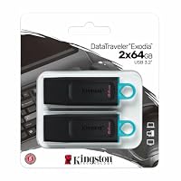 Kingston DataTraveler Exodia DTX/64GB-2P USB-Stick 3.2 Gen 1 - mit Schutzkappe und Schlüsselring in mehreren Farben – Ansicht 3