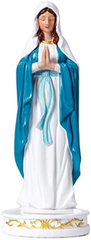 JTOMYX K-Musculo JoyStar Crafts Our Lady of Lourdes Praying Virgin Mary Statue for Holding Rosary,8 Inch