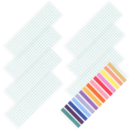 Image of Housoutil Washi Tape Sample Boards Plastic Washi Cards for Scrapbooking Journaling and Craft Storage Portable Tape Sample Boards Organizer for Home Office School 5.90 X 1.96 X 0.03 in
