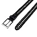 Dockers Men's Leather Braided Casual and Dress Belt,Black Glazed,46