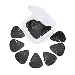 Pack de 12 médiators en marbre noir pour guitare électrique Guitare acoustique Diverses guitares - Les Beatles, Paul McCartney, John Lennon, RIngo Starr, George Harrison Pack de 12 médiators en marbre noir pour guitare électrique Guitare acoustique Diverses guitares – Image 5