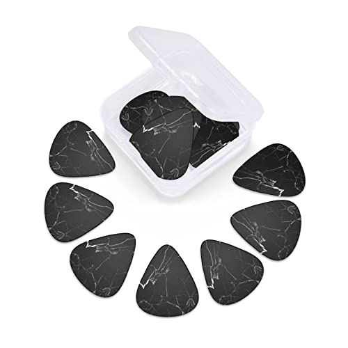 Pack de 12 médiators en marbre noir pour guitare électrique Guitare acoustique Diverses guitares - Les Beatles, Paul McCartney, John Lennon, RIngo Starr, George Harrison Pack de 12 médiators en marbre noir pour guitare électrique Guitare acoustique Diverses guitares – Image 6