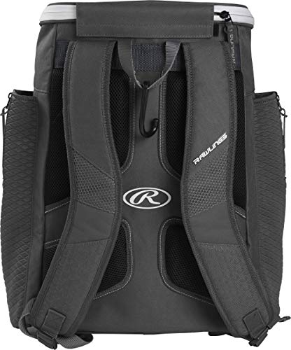 Rawlings | Impulse Backpack Equipment Bag | Baseball/Softball | Multiple Styles,Black #TOP1