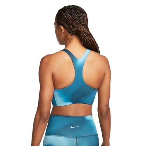 Nike Yoga Dri-Fit Non-Padded High-Neck Sports Bra (As1, Alpha, Xx_L, Regular, Regular, Blue) #TOP1