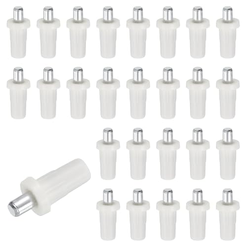 QUARKZMAN 40Pzs Pernos de Reparación para Persianas, 0.98x0.45 Pernos de Reemplazo con Resorte de Metal, Fijadores para Persianas de Lamas, para Ventanas con Persianas, de Blanco
