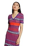 Vestido de punto de rayas jacquard
