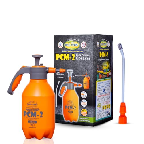 Image of Pad Corp PCM High Pressure Sprayer | Light & Versatile Battery Sprayer for Plants Gardening Cleaning Sanitizing | Ideal for Home Garden and Small Farm Use (PCM-2)