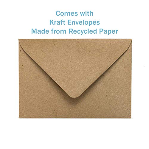 20 Blank Cute All Occasion Bee Greeting Cards Made From Recycled Paper (Bee Note Cards) #TOP6