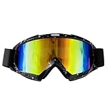 inodiref Motocross Brille Motorradbrille Mtb Brille Winddichte Staubdichte Skibrille Anti Scratch Anti Fog UV Schutzbrille für Outdoor-Aktivitäten Radfahren Klettern Skifahren