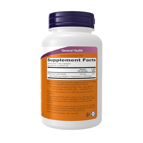 NOW Supplements Magtein Magnesium
