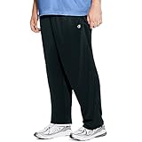 Champion Men's Big-Tall Powertrain Solid Pant, Black, 2X