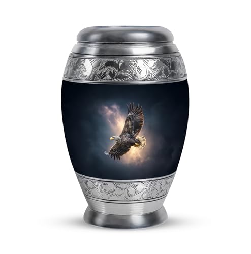 Image of Eagle Urn - Decorative Urns for Burial - Keepsake Urn for Ashes Adult Male - Memorial Funeral Urns - 3 Inch