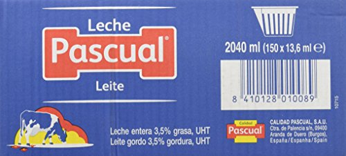 Miniatura 6 de Calidad Pascual - Leche Pascual Entera - Caja De 150 Tarrinas De 14 Ml - Monodosis, Sin Necesidad De Refrigeración
