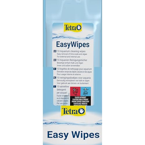 Tetra – 164727 – EasyWipes Glass Cleaning Wipes for inside aquarium glass,white