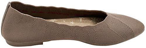 Skechers Skechers Women's Cleo-Bewitch Ballet Flat, Taupe, 9 M US