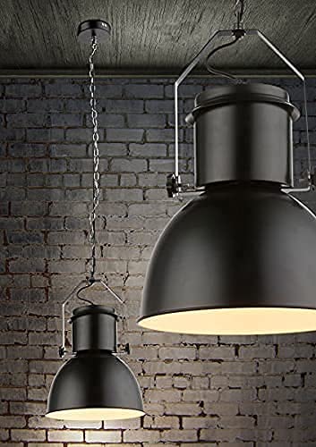 Zwarte hanglamp in industriële stijl - hanglamp zwart vintage industriële eetkamer hanglamp keuken (restaurant lamp… - Afbeelding 6