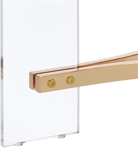 Miniatura 7 de Acme Sosi - Mesa de centro redonda de cristal templado en transparente y dorado