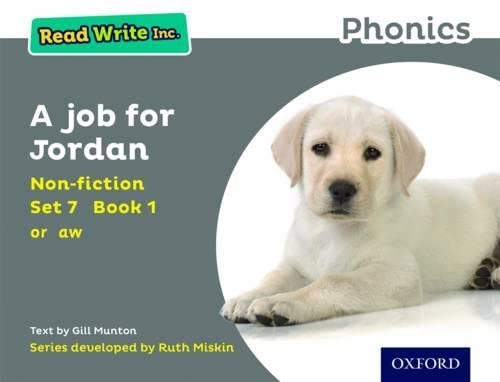 Read Write Inc. Phonics: Grey Set 7 Non-fiction 1 A Job for Jordan ...