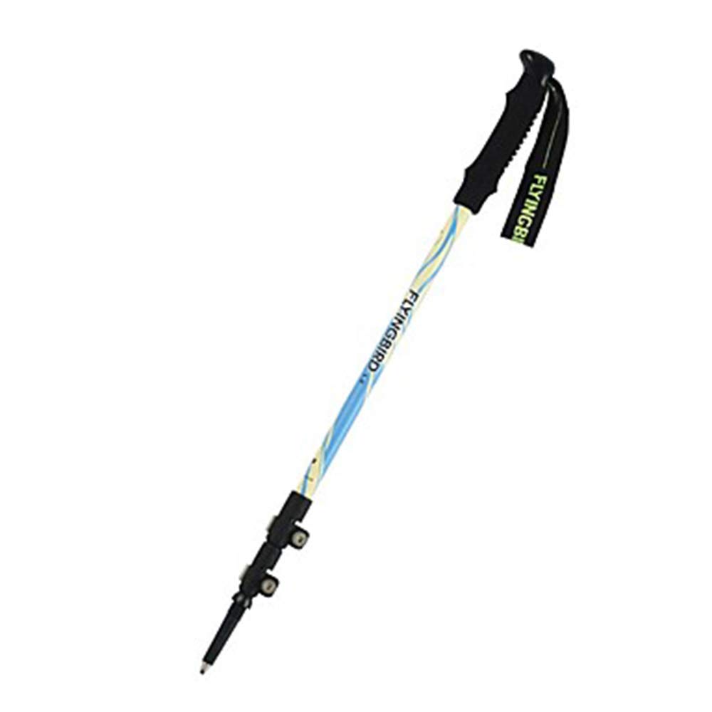 GSP Trekking Pali 3 sezioni Multifunzione Bastoncini da Passeggio Bastone da Trekking Accessori Lega di Alluminio 135cm (53 Pollici) Maniglie per la Lunghezza Regolabile all'aperto