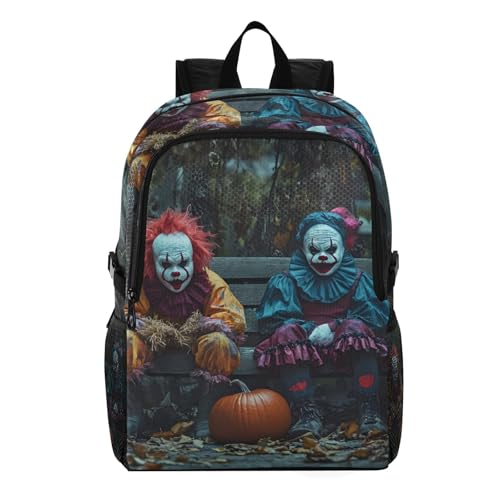 AIXIWAWA Clown Friend Halloween Hiking Backpack Packable Lightweight Waterproof Portable Daypack Foldable for Camping Travel Weight Capacity 22 LB