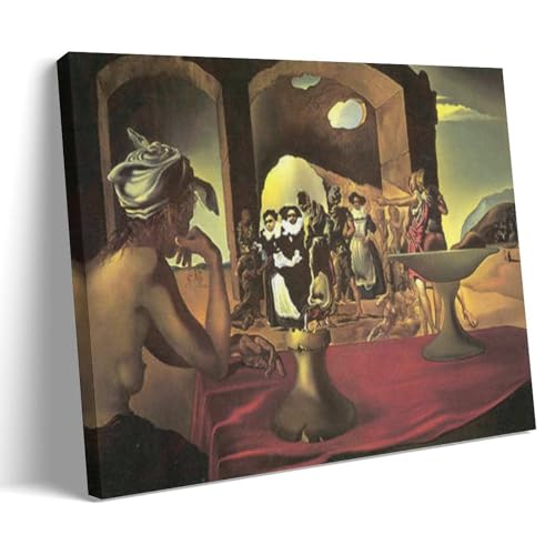 Toile Salvador Dalí Marché aux esclaves Voltaire tableau décoration murale